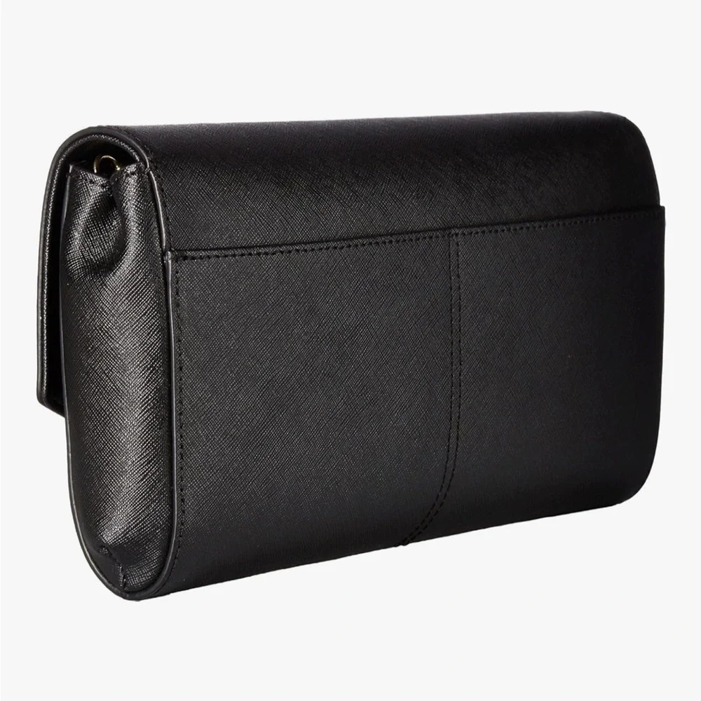 NEW Calvin Klein Cindy Saffiano Clutch Shoulder Bag β Black π€ - Picture 4 of 12